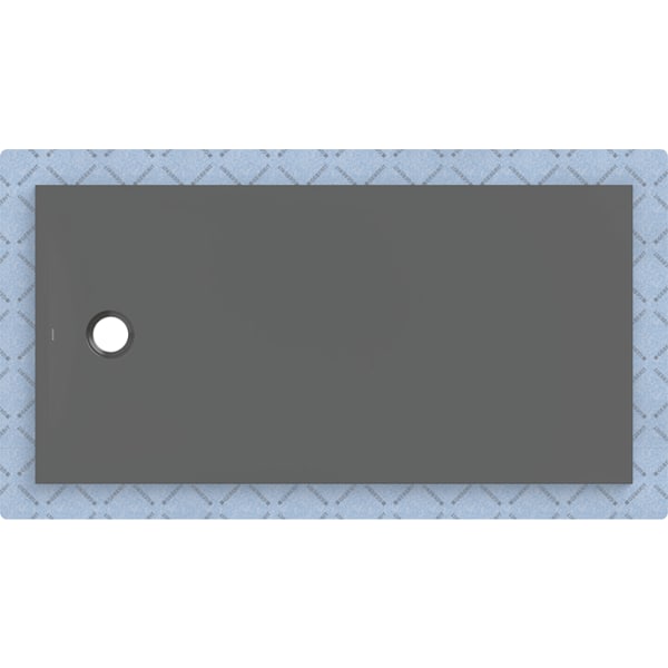 Geberit CleanFloor30 Duschfläche 160 x 80 cm integriert, mit Dichtvlies, graphit matt