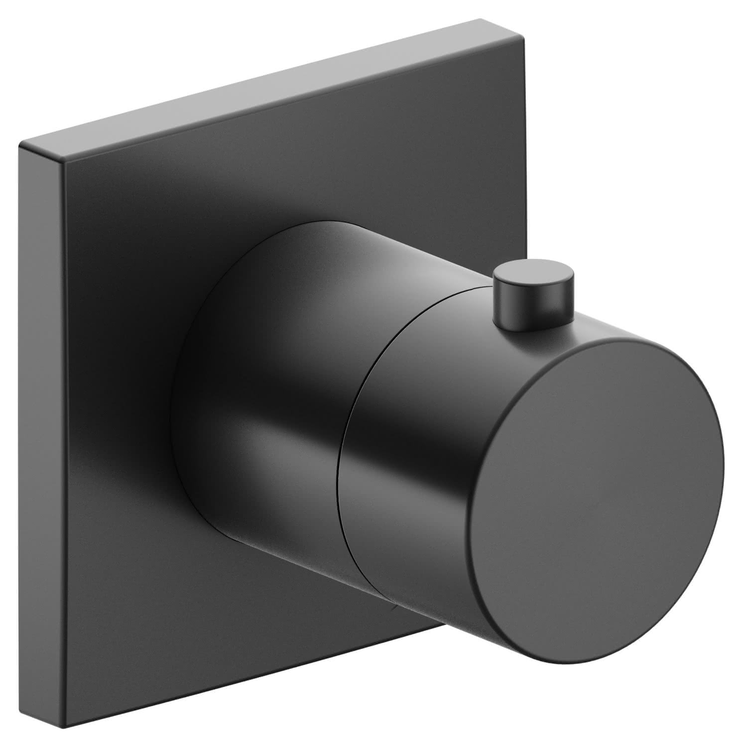 KEUCO THM IXMO 59553, eckig, Schwarzchrom gebürstet