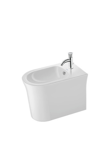 Duravit Standbidet White Tulip, 580mm, Weiß m.ÜL, m.HLB, 1 HL, BTW, WGL