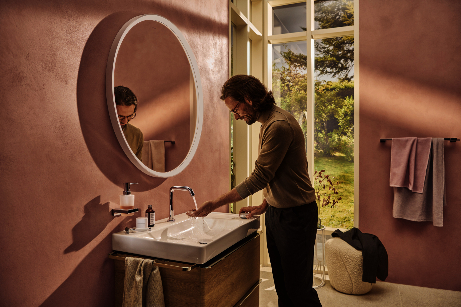 Hansgrohe 2-Loch WTM Tecturis S 150 mit unverschl.Ablaufgarnitur chrom