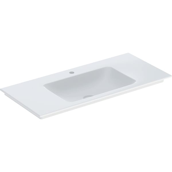 Geberit ONE Möbelwaschtisch 105x48 cm m.Hl., o.Ül., weiß, KeraTect