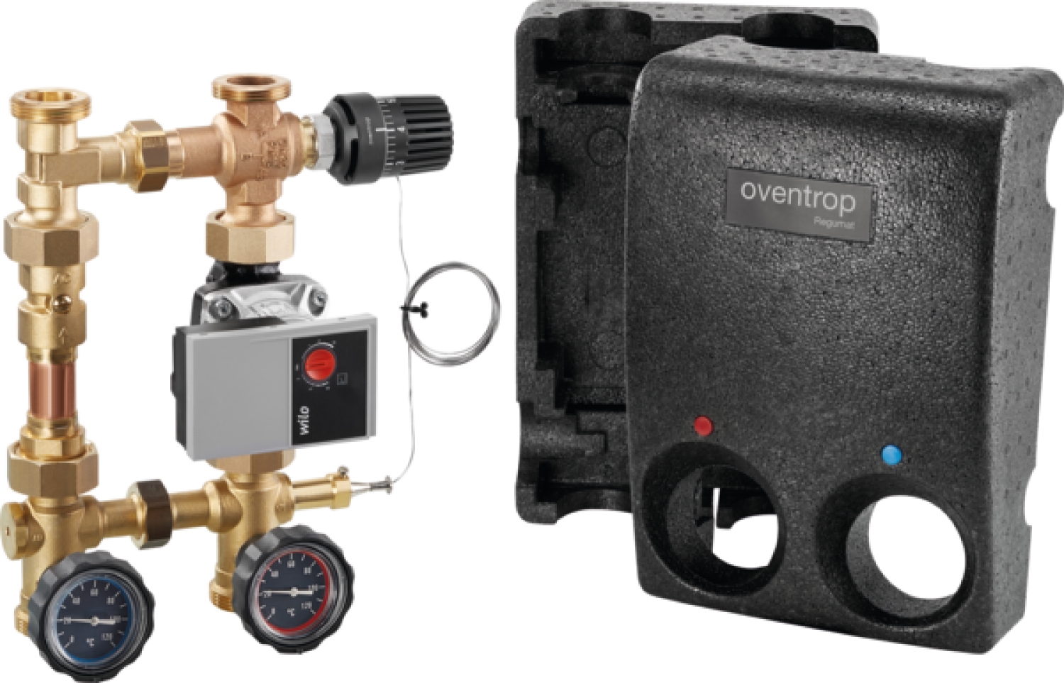 OVENTROP-Station Regumat RTA-130 VL DN 25, Wilo PARA 25-130/6-43/SC-3
