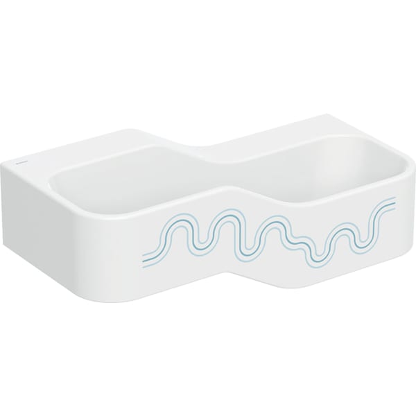 Geberit Bambini Spiel-/Waschlandschaft B:90cm 2 Waschpl., tieferes B re, o. Hl., blau