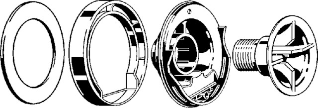 Viega Flansch 6171.09 in 82mm Kunststoff