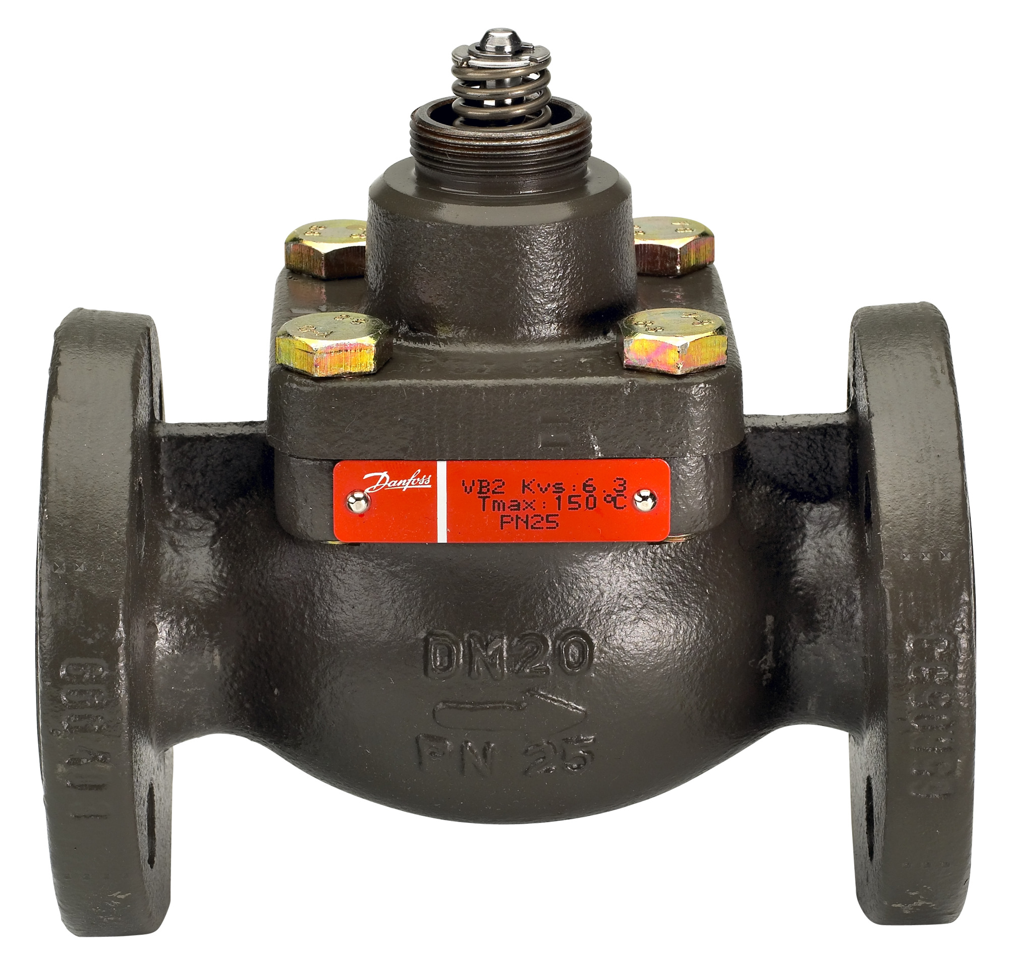 Danfoss Durchgangsventil VB2 DN20 Kvs 6,3, PN25, GGG40,3, Flansch