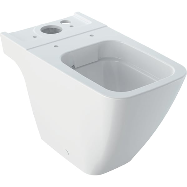 Geberit iCon Square Stand-WC f. AP-SPK aufges Tiefspüler, geschl. Form, Rimfree, weiß