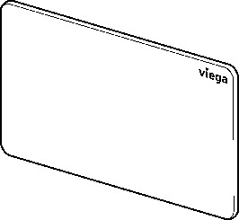Viega WC Abdeckplatte Visign for Style 8660.1 aus Kunststoff in weiß-alpin