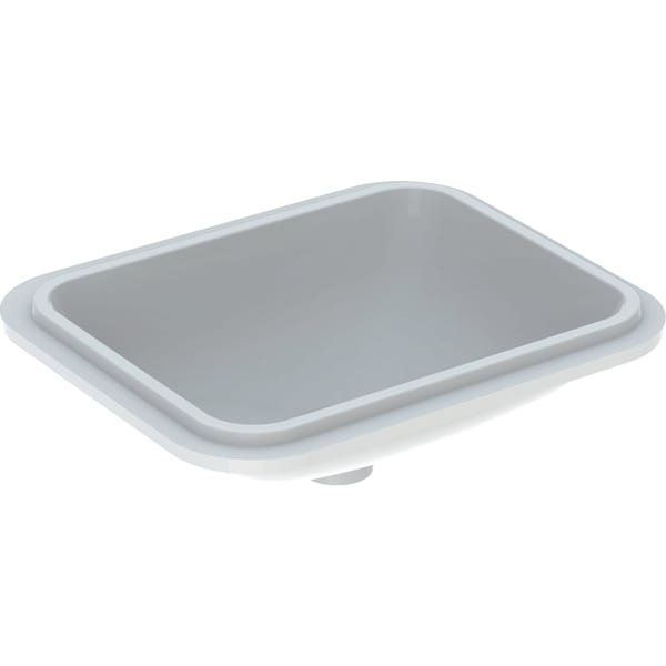 Geberit VariForm Unterbau-WT, rechteckig 53x44cm, o. Hl, o. Ül., glasiert/weiß
