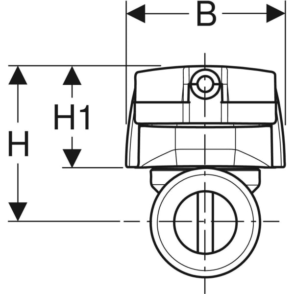 Geberit Temp- und Volumenstromsensor für GEBUS, DNV:10, Rg G3/4