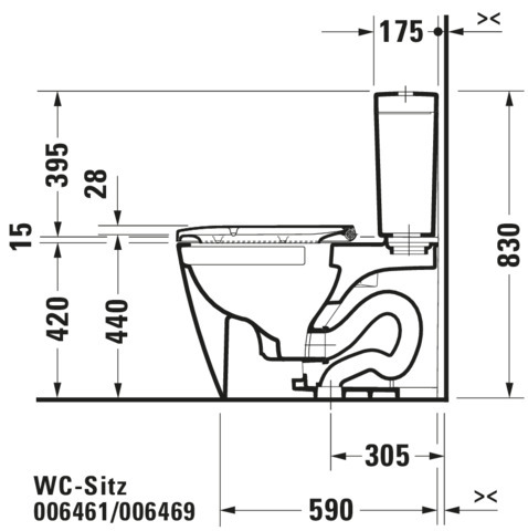 DU WC-Sitz Happy D.2 ohne SoftClose Scharniere edelstahl, lang, weiß