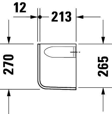 DU Halbsäule D-Code für 070545, weiß