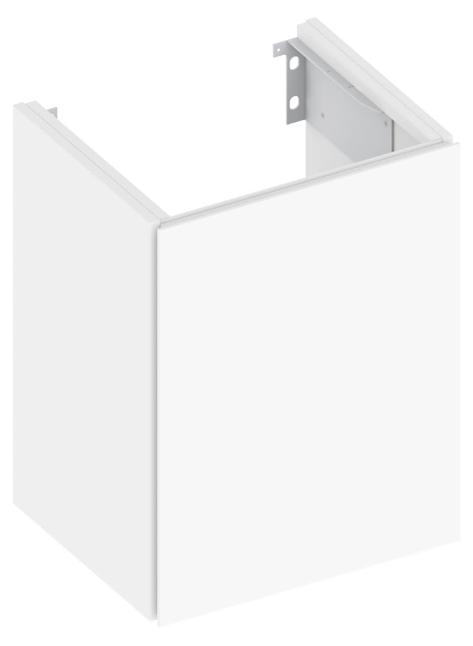 KEUCO WTU X-Line 33122, 1-trg.,Anschl.,li., trüffel/Glas trüffel, 460x605x380mm