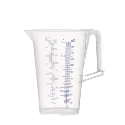 Messbecher 2l blau bedruckte Skala PP PRESSOL Messbecher 2l blau bedruckte Skala PP PRESSOL