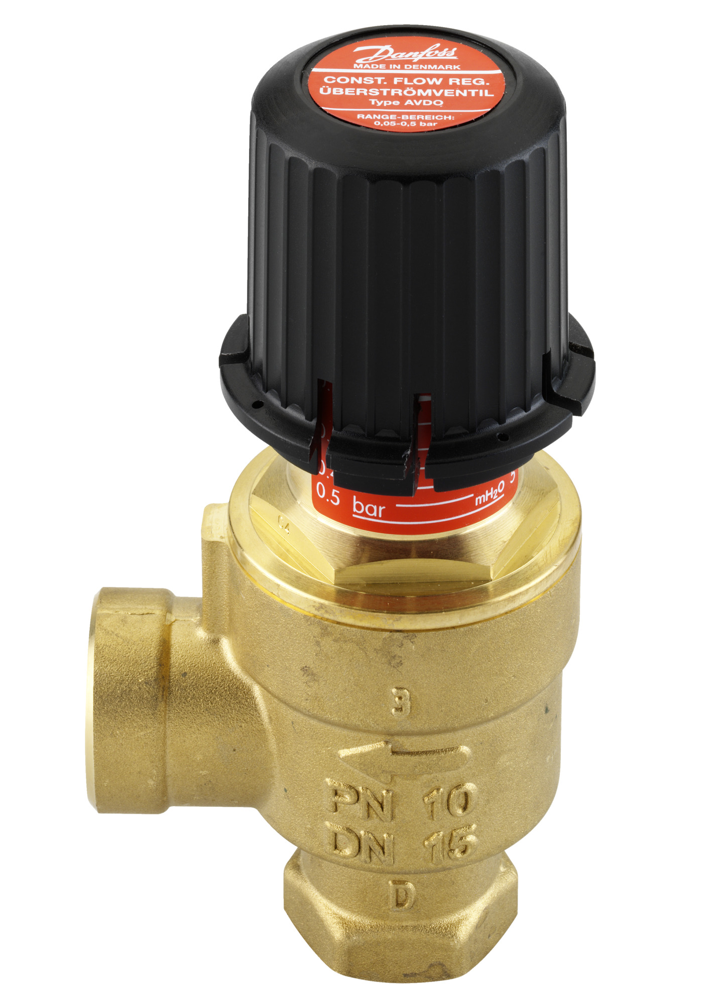 Danfoss Überströmventil AVDO 15 Rp 1/2, ECK, Innen-Muffengewinde