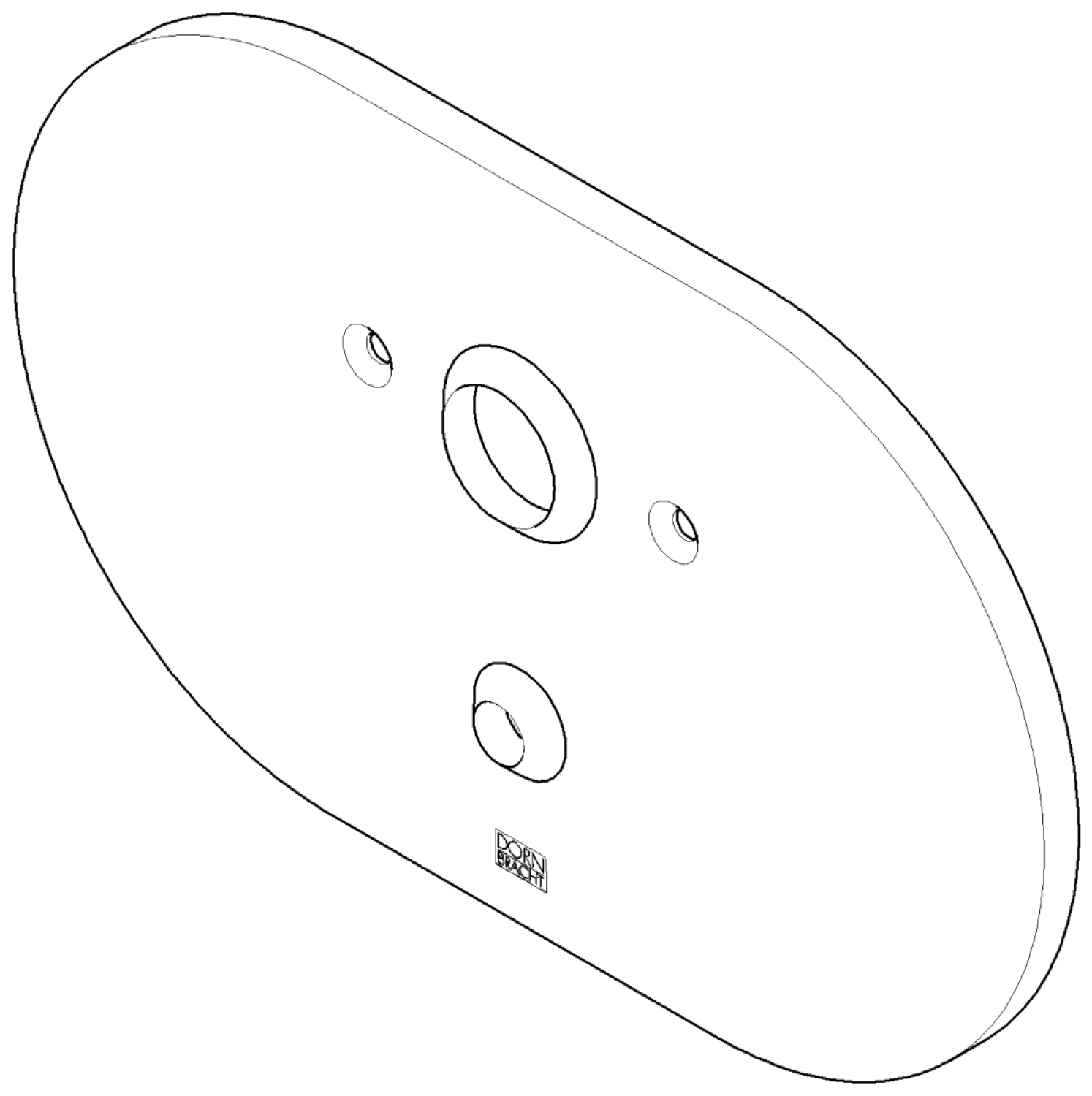 DO Abdeckung mit Umstellung ERSATZTEILE 90110205200 241 x 198 x 16 mm Chrom