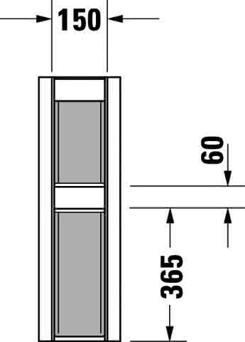 DU Standsäule Happy D.2 für 231680, 261665, 231660, weiß