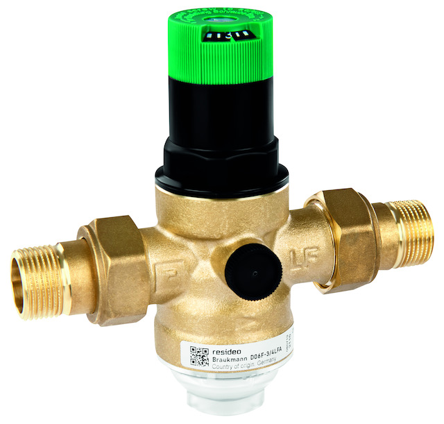 Resideo Druckminderer D06F-LF Messing bleifrei, LFA, R 1 Resideo Druckminderer D06F-LF Messing bleifrei, LFA, R 1