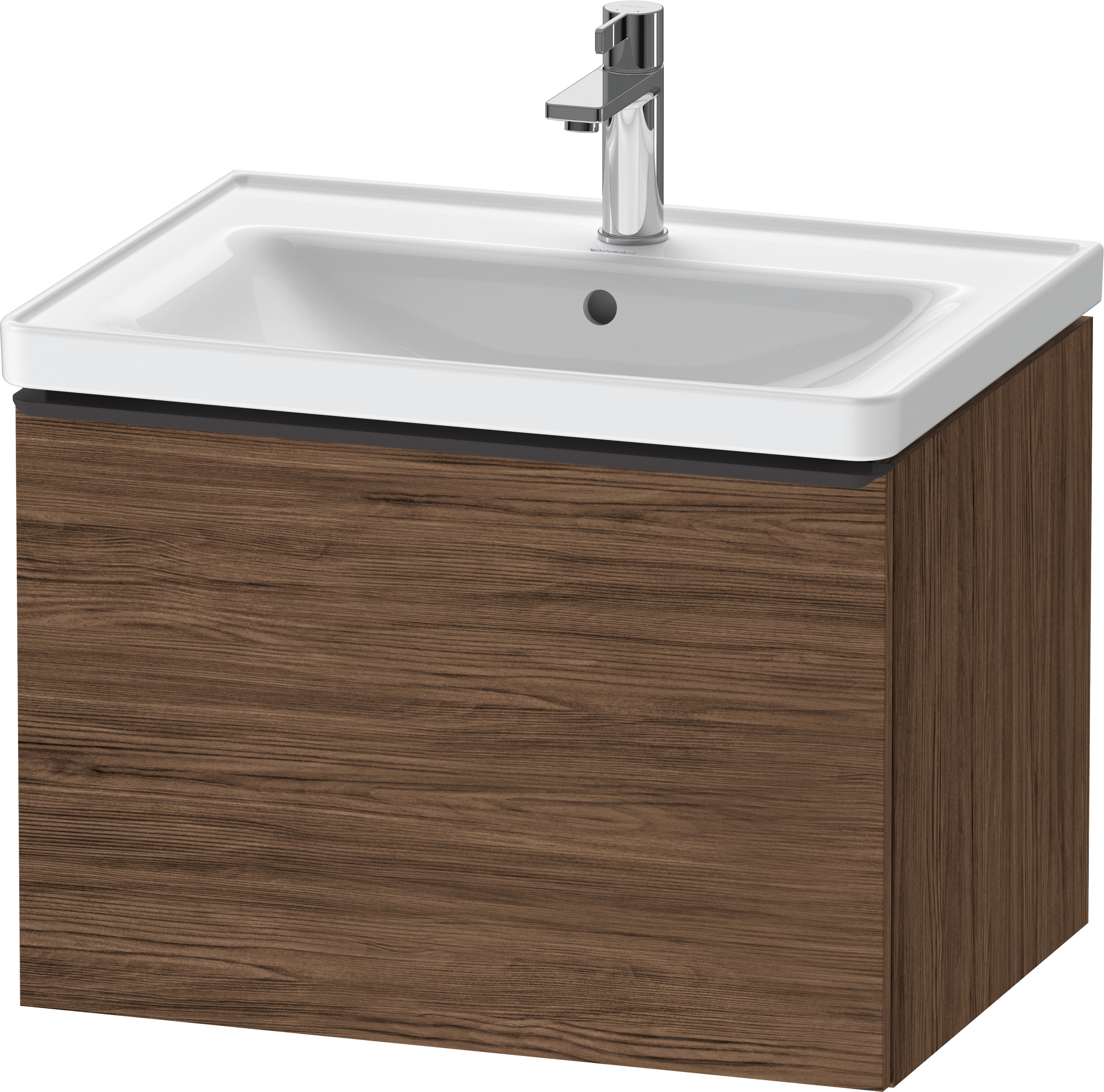Duravit D-Neo WTU,Wdh,Ausz:1,Gr:Diamant Schw. 634x452x440mm,Nussbaum Dunkel Matt,Dekor