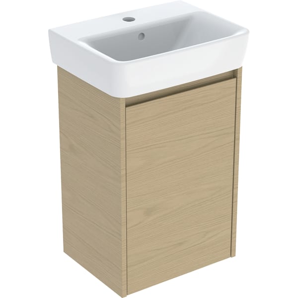 Geberit Renova Plan Set HWB mit US, 1 Tür 45x69,7x34cm, Eiche natur