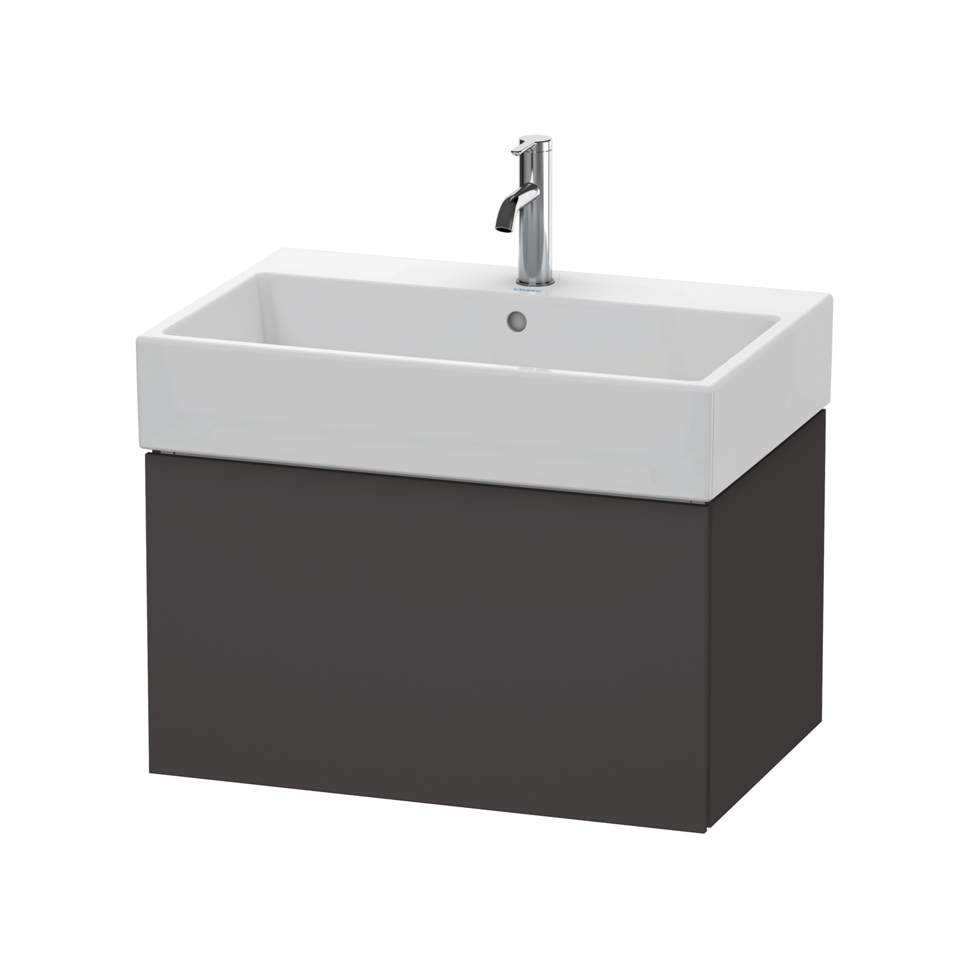 Duravit WTU L-Cube 394x684x459mm 1 Auszug, Graphit Supermatt