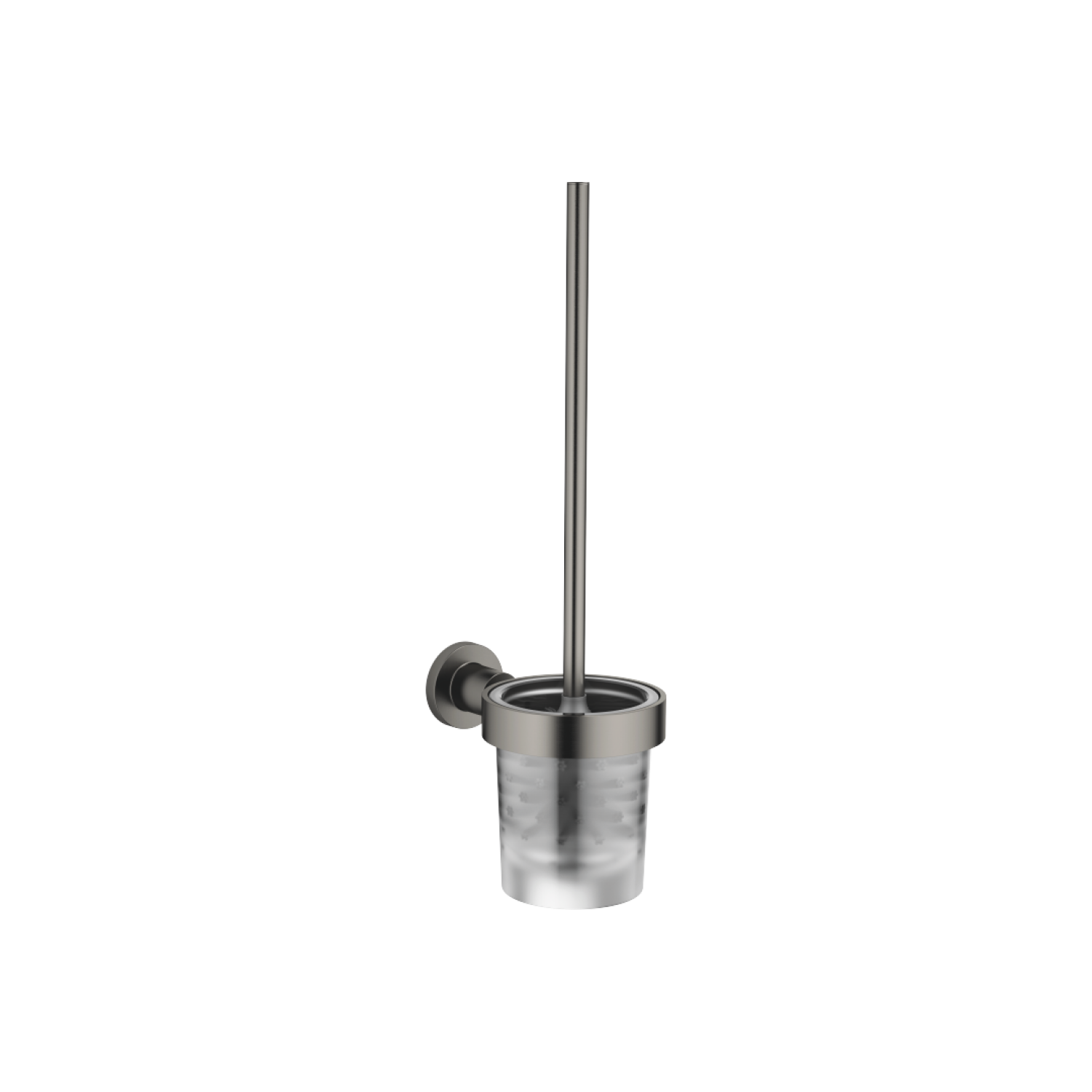 DO Toiletten-Bürstengarnitur, Wandmodell TARA 83900892 Dark Platinum gebürstet