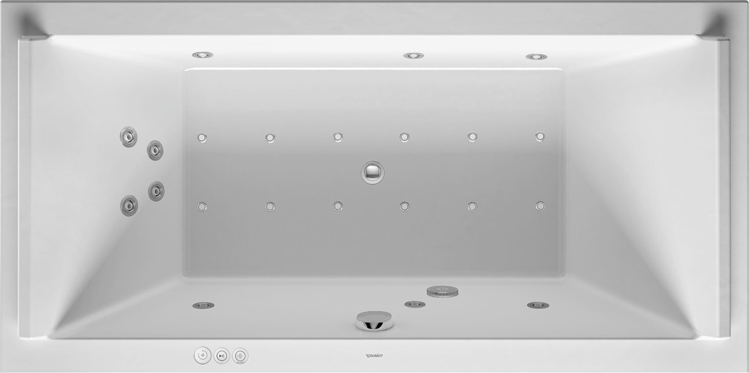 Duravit Starck Whirlwanne 1800x900mm, Einbau Rückenschr. 2 L/R, Combi P, Weiß