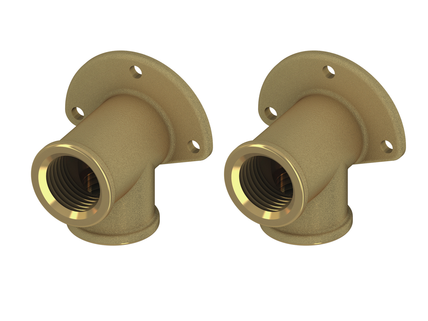 TECE-Wandscheiben Siliziumbronze 2 Wandscheiben 1/2" x 1/2" Innengewinde TECE-Wandscheiben Siliziumbronze 2 Wandscheiben 1/2" x 1/2" Innengewinde