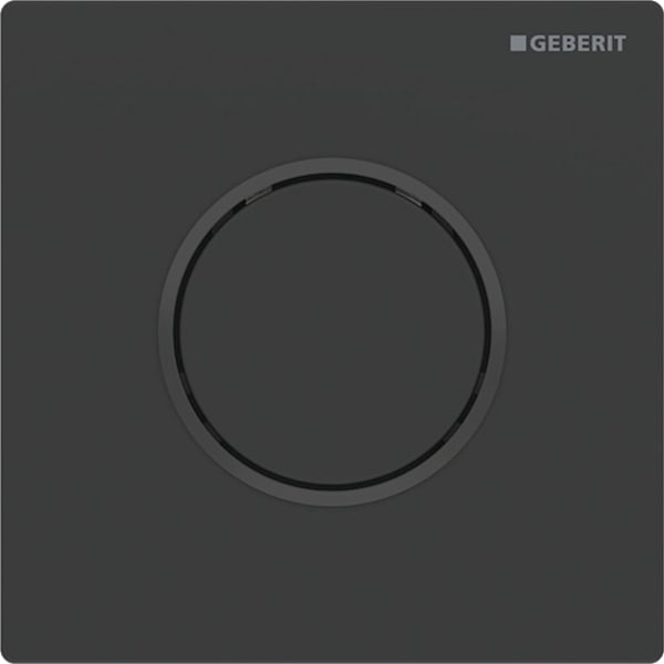Geberit Typ 10 BetPl. für UR-Strg. pneum. Sp rund, schwarz matt, Etc /schwarz