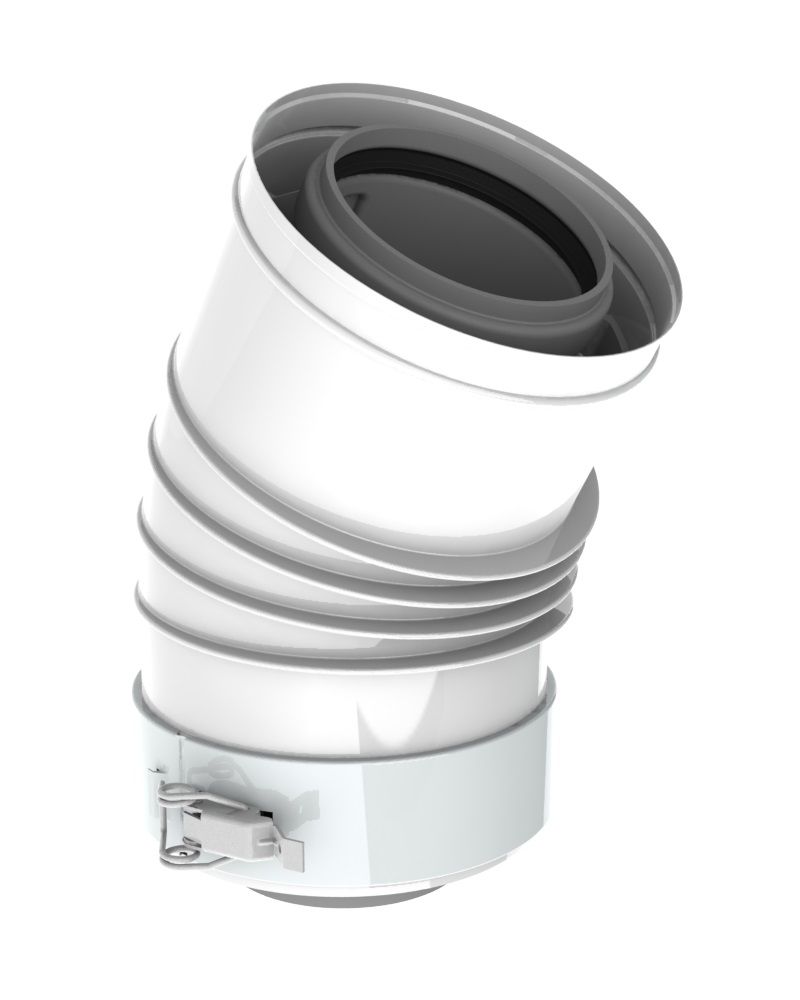 Remeha Bogen PPS DN 80/125, 15 Grd.