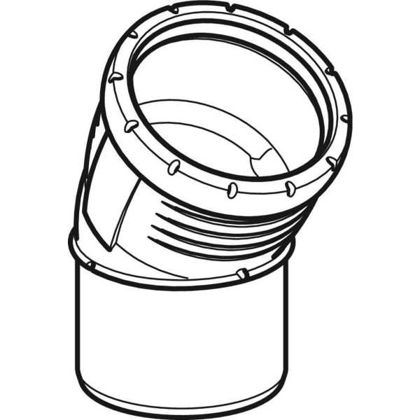 Geberit Silent-Pro Bogen 30Gr d125mm