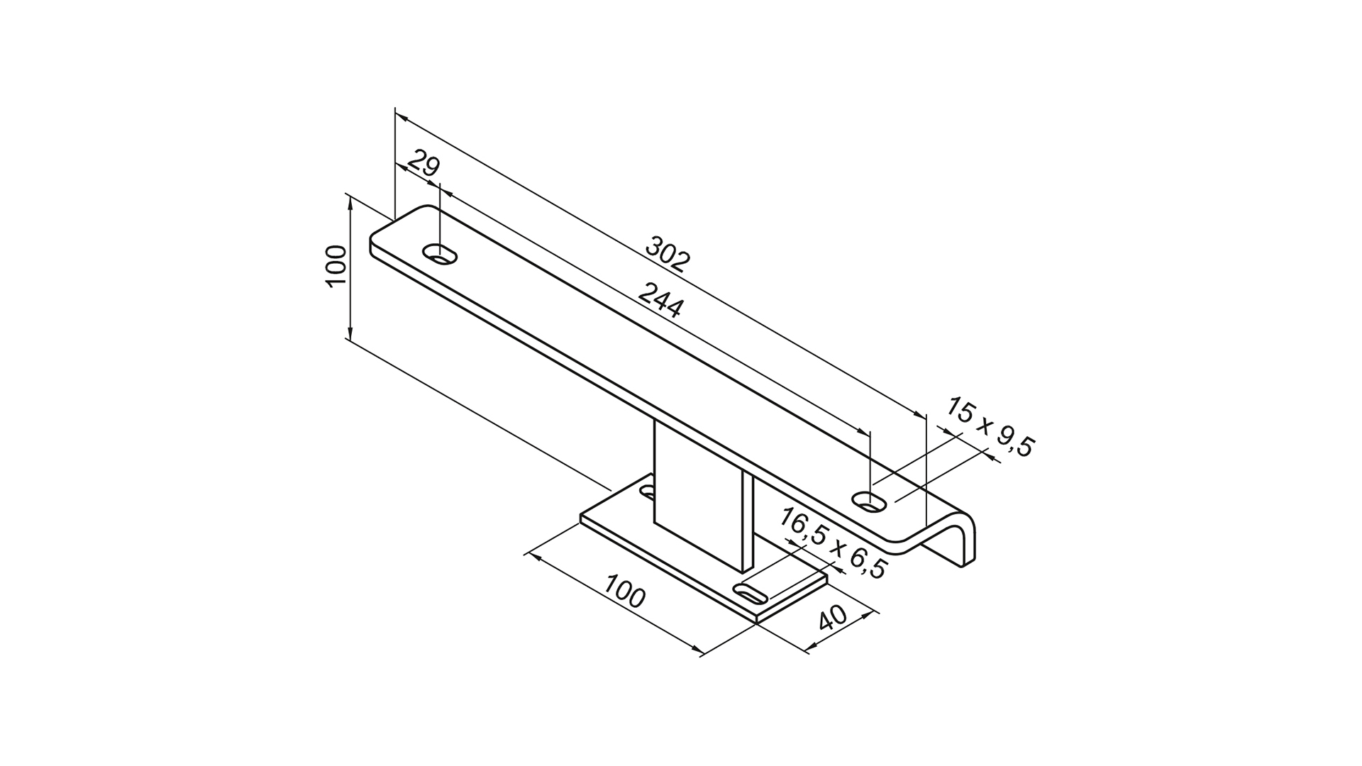 Zehnder Zubehör Fußkonsole FMORV HDF-6, Sonder-Lack