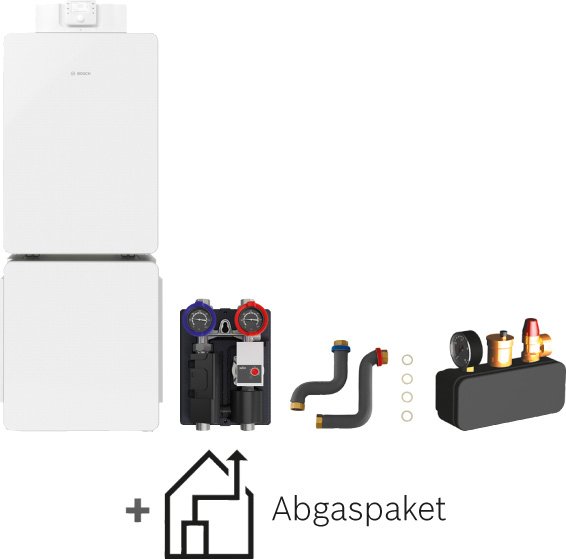BOSCH Gas-BW-Plus-Paket BOPA GCFS837 GC8000iF-15, WH 135-3 P, HS25/6MSL, C93x
