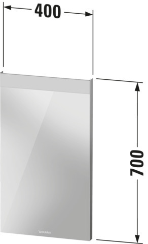 Duravit Spiegel Licht & Spiegel LM7834 Weiß 35x400x700mm