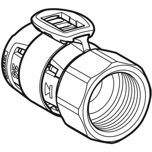 Geberit FlowFit Übergang mit Innengewinde SiBr d32-Rp1 1/4