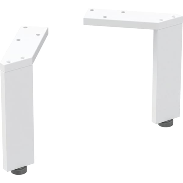 Geberit Set Füße schmal (2 St.), H:15cm weiß / pulverbeschichtet matt