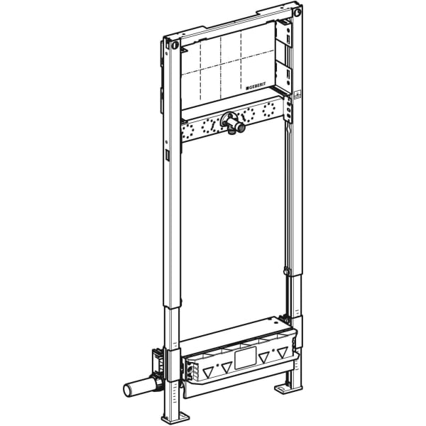 Geberit Duofix Element für Dusche 130cm mit Wandablauf Wandarmatur UP d40