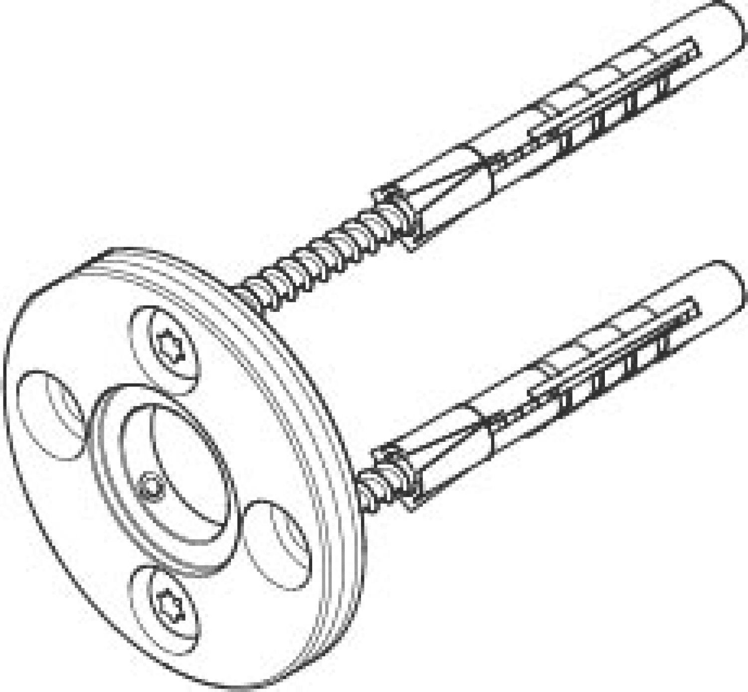 DO Befestigungssatz rund ERSATZTEILE 05172073200 D 50 mm