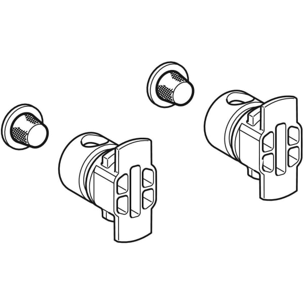 Geberit Set Filteraufnahme f. Funkt.einheit zu WT-Armaturen Piave/Brenta (2 St.)