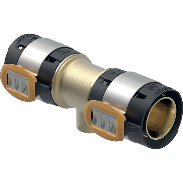 Geberit FlowFit T-Stück mit Innengewinde Rg+ d50-Rp3/4-50