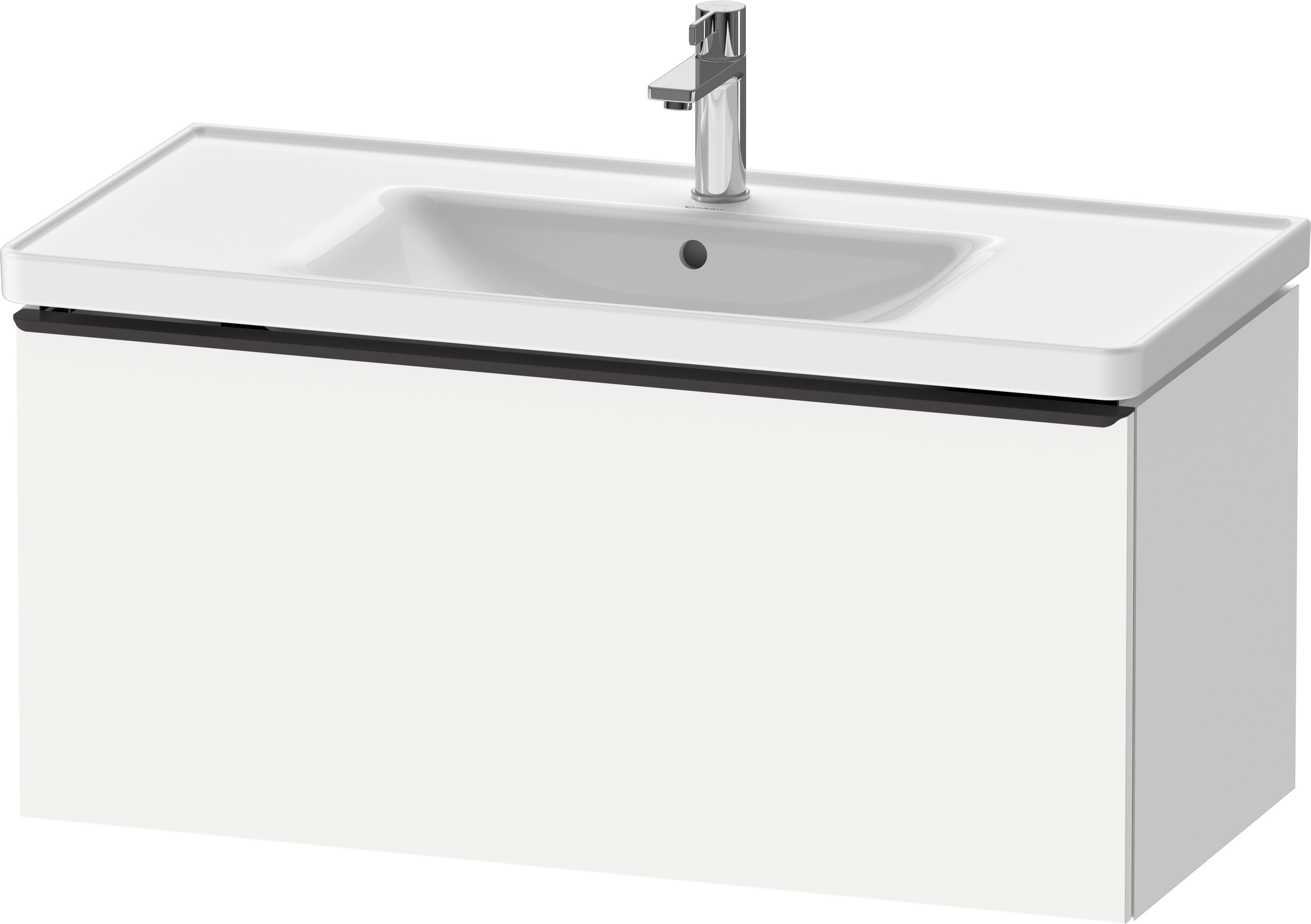Duravit D-Neo WTU,Wdh,Ausz:1,Gr:Diamant Schw. 984x452x440mm,Weiß Matt,Dekor