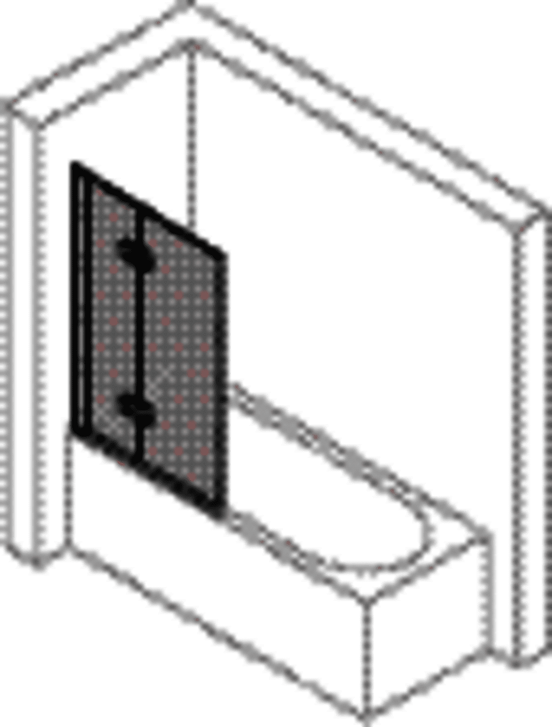 Hüppe DA 501 Design pure BW Abt. SFT 120 re H:1500 chromglanz klar Anti-Plaque