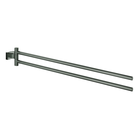 GROHE Handtuchhalter Essentials Cube 40624_1 2-armig 439mm hard graphite geb.