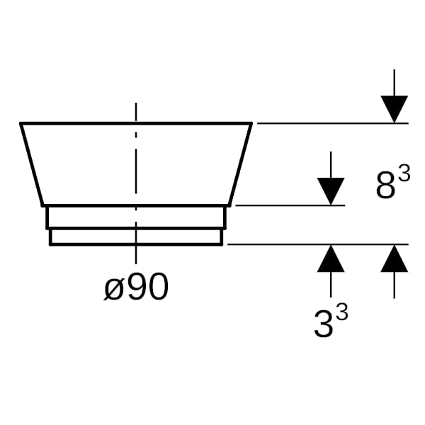 Geberit Schutzdeckel d90