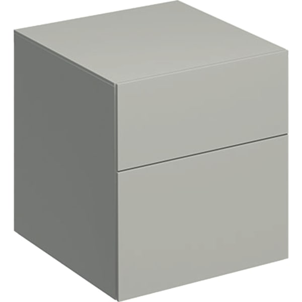 Geberit Xeno2 Seitenschrank mit 2 Schubladen 45x51x46,2cm, greige