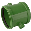 airfit PP-Doppelschiebemuffe Plus DN 160 für KG-Rohre, grün