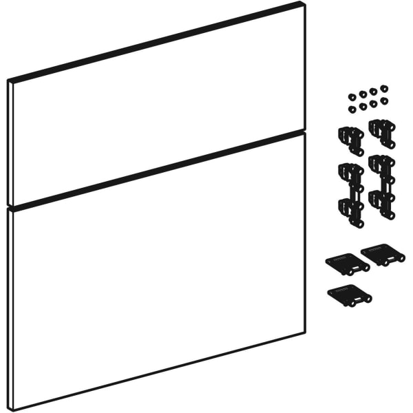 Geberit Schubladenfront Set für iCon für WT B:120cm, Nussbaum hickory