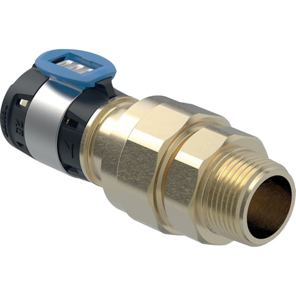 Geberit FlowFit Übergangsverschraubung mit AG SiBr d20-R1/2