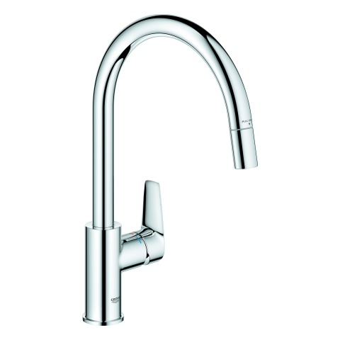 GROHE EH-Spültischbatterie BauEdge 30536 hoher Auslauf azb. Laminarbrause chrom