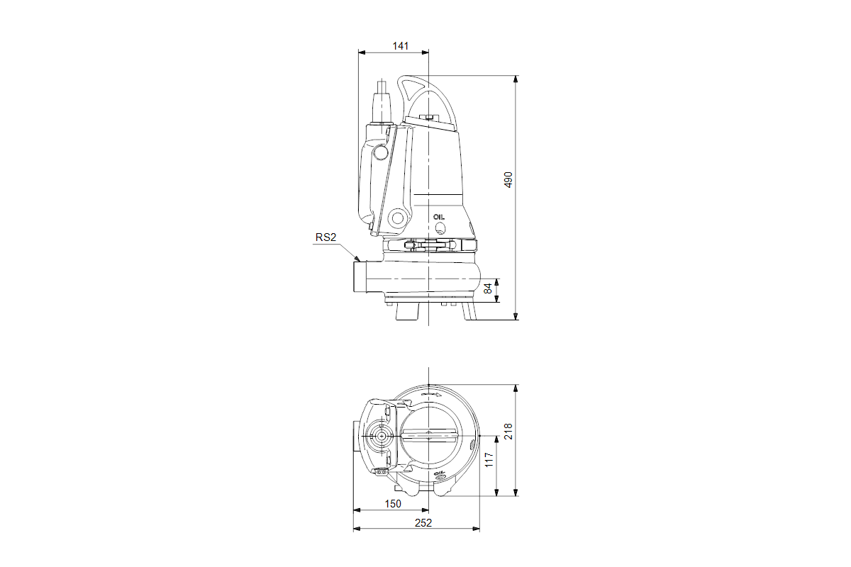 GRUNDFOS Schmutzwasserpumpe EF30.50.06.E.2.1.502