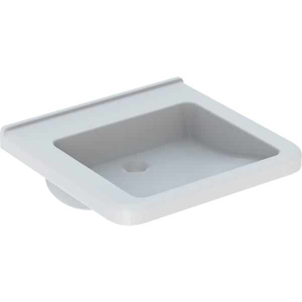 Geberit Renova Comfort WT eckig, barrierefrei 55x52,5cm, o. Hl., o. Ül., weiß KeraTect